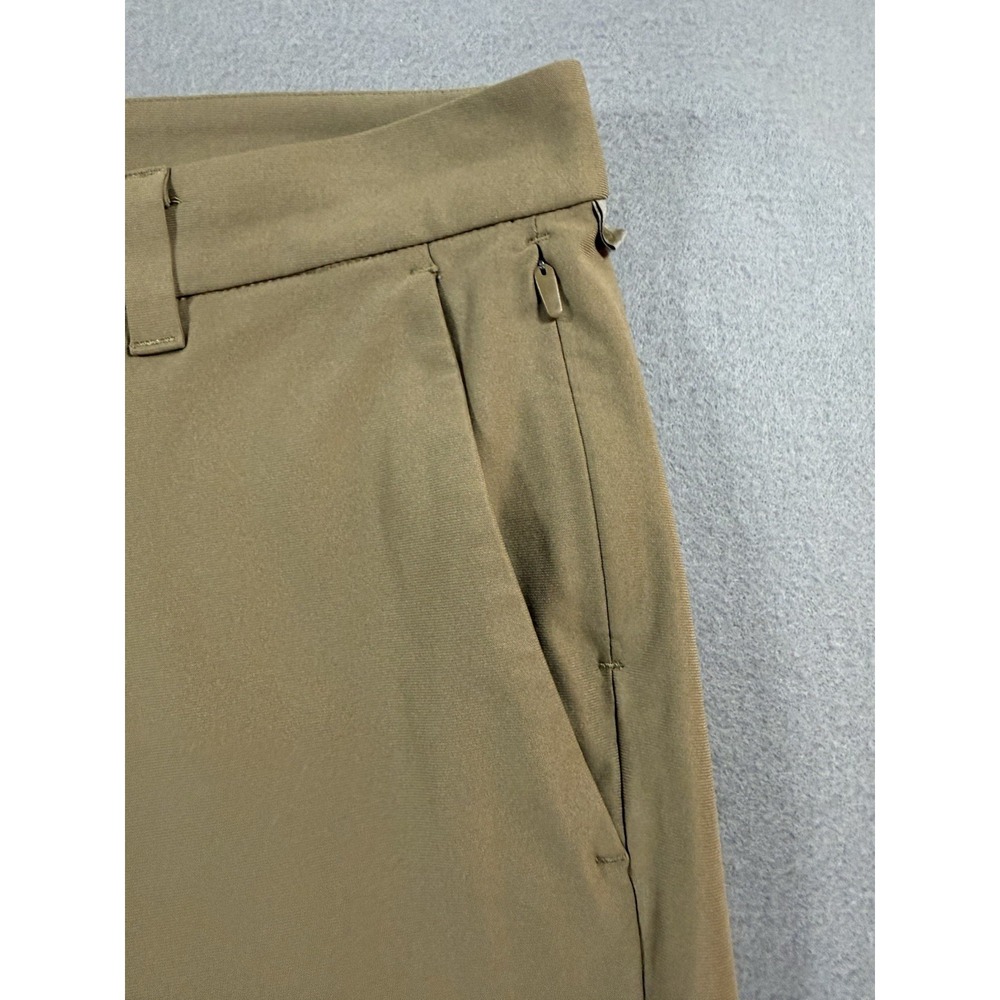 Lululemon ABC Slim Fit Pocket Pants Mens 29x29 Khaki Tan Mid Rise Zip Pocket - Picture 4 of 10